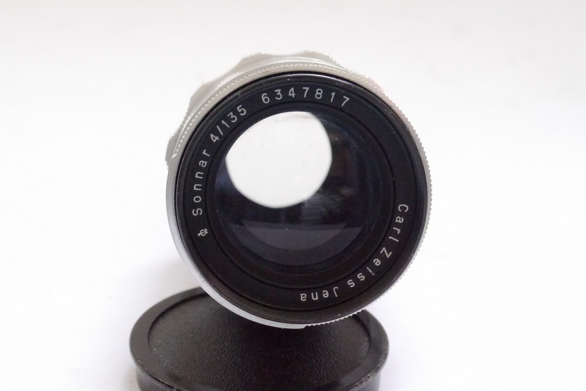 Carl Zeiss Jena 135mm f4 Sonnar coated all chrome manual focus Pre