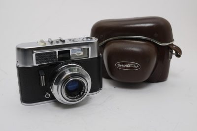 Voigtlander Vito CLR 35mm coupled rangefinder selenium metered camera with 50mm f2.8 Color-Lanthar + ER case