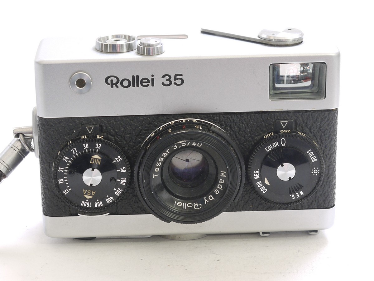 Rollei 35 chrome CDS metered compact camera, chrome, with 40mm f3 Rollei 35 chrome CDS metered compact camera, chrome, with 40mm f3.5 Tessar + makers wrist strap & pouch case