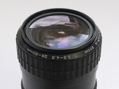 Takumar-A 28-80mm f3.5-4.5 manual zoom/focus PK-A mount lens + makers caps