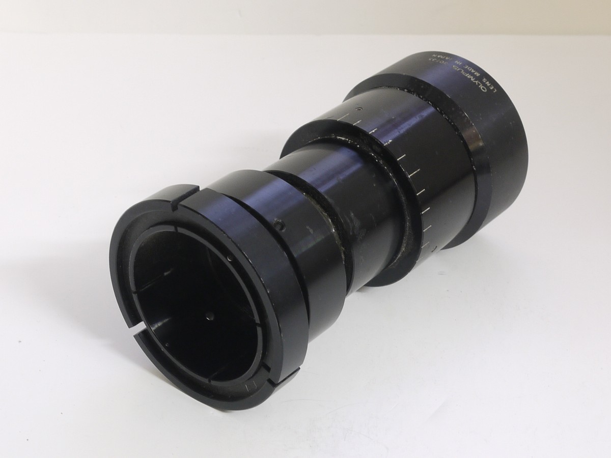 Olympus 3M 29.7X Special Use lens, engraved 78-8000-2184 (65mm glass diameter Olympus 3M 29.7X Special Use lens, engraved 78-8000-2184 (65mm glass diameter. 150mm overall length)