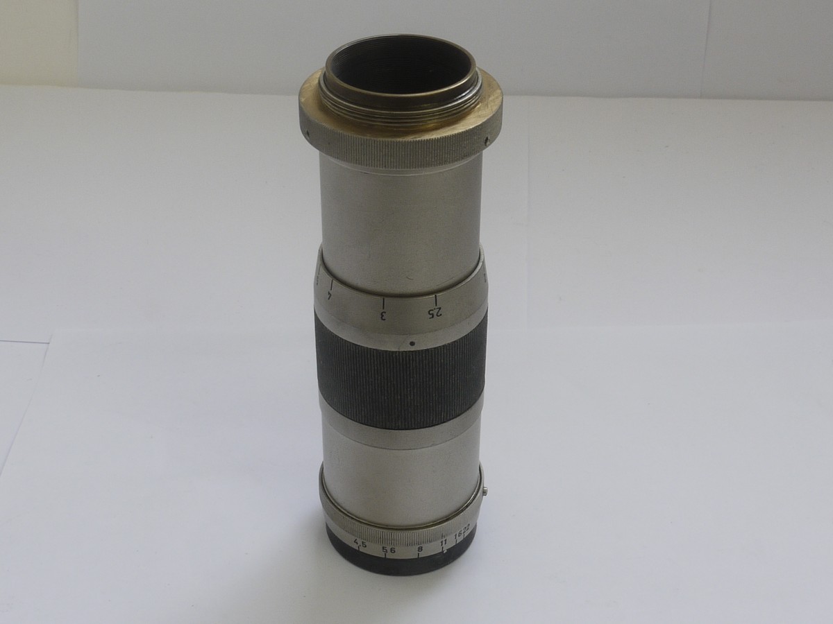 Carl Zeiss Jena 15cm f4.5 Tessar early brass barrel lens in Original Leica L39 rangefinder coupled mount + rear cap Carl Zeiss Jena 15cm f4.5 Tessar early brass barrel lens in Original Leica L39 rangefinder coupled mount + rear cap. RARE