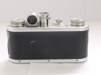 Corfield Periflex I Leica Copy, chrome + 50mm f3.5 Lumar-X L39 mount lens, 50mm Shoe finder, original instructions & ER case