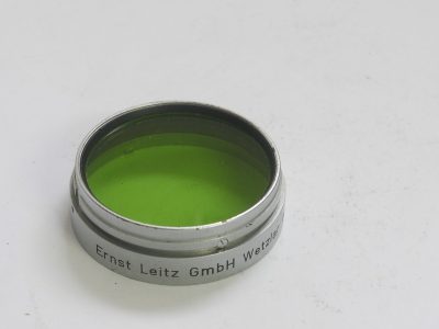Leitz Bayonet fitting Green Gr filter for 50mm f1.5 Sumamarit lenses