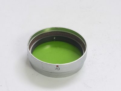 Leitz Bayonet fitting Green Gr filter for 50mm f1.5 Sumamarit lenses