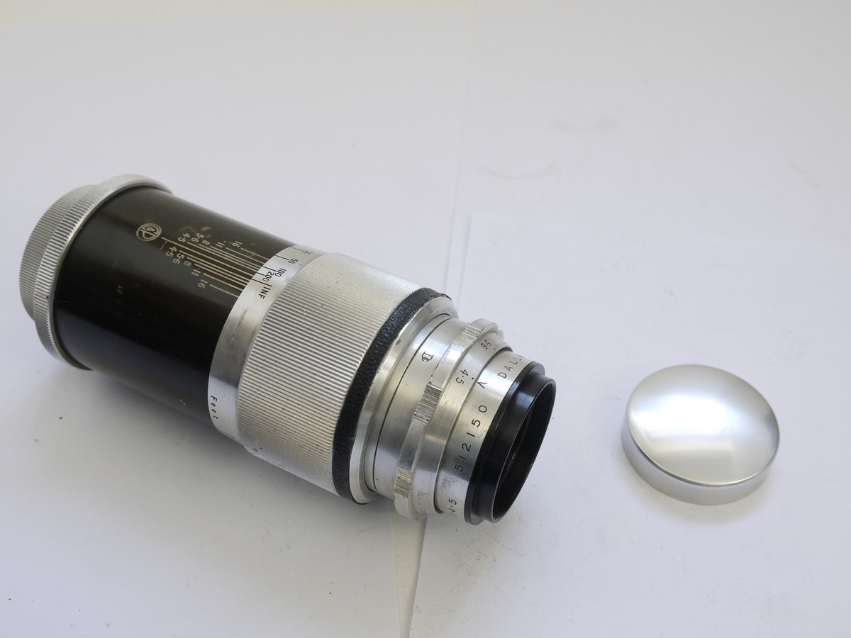 mwclassiccameras-20210423-281 Dallmeyer 13.5cm f4.5 Dalrac Dallcoated L39 rngefinder coupled screw mount lens + makers caps & Box