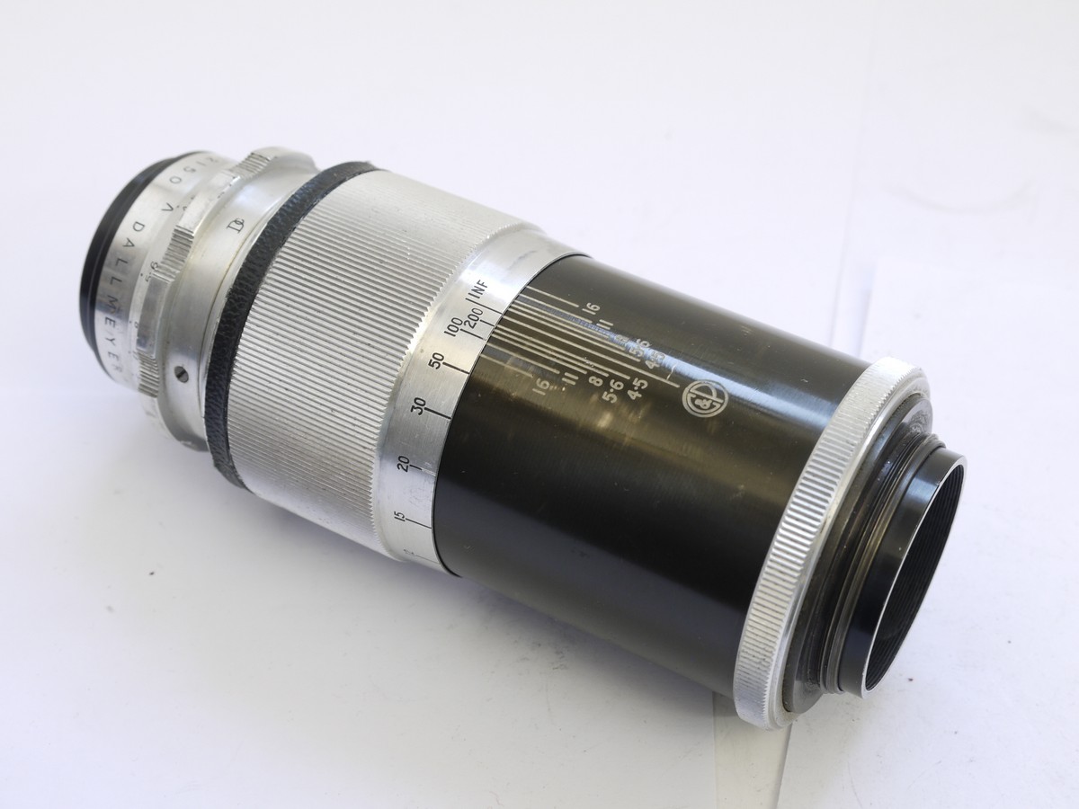 mwclassiccameras-20210423-282 Dallmeyer 13.5cm f4.5 Dalrac Dallcoated L39 rngefinder coupled screw mount lens + makers caps & Box