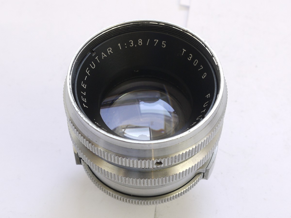 mwclassiccameras-20210423-289 Futura 75mm f3.8 Tele-Futar screw mount Futura lens + makers front cap