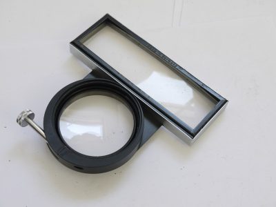Voigtlander Proximeter I close-up lens/rangefinder device for Prominent in makers leather case