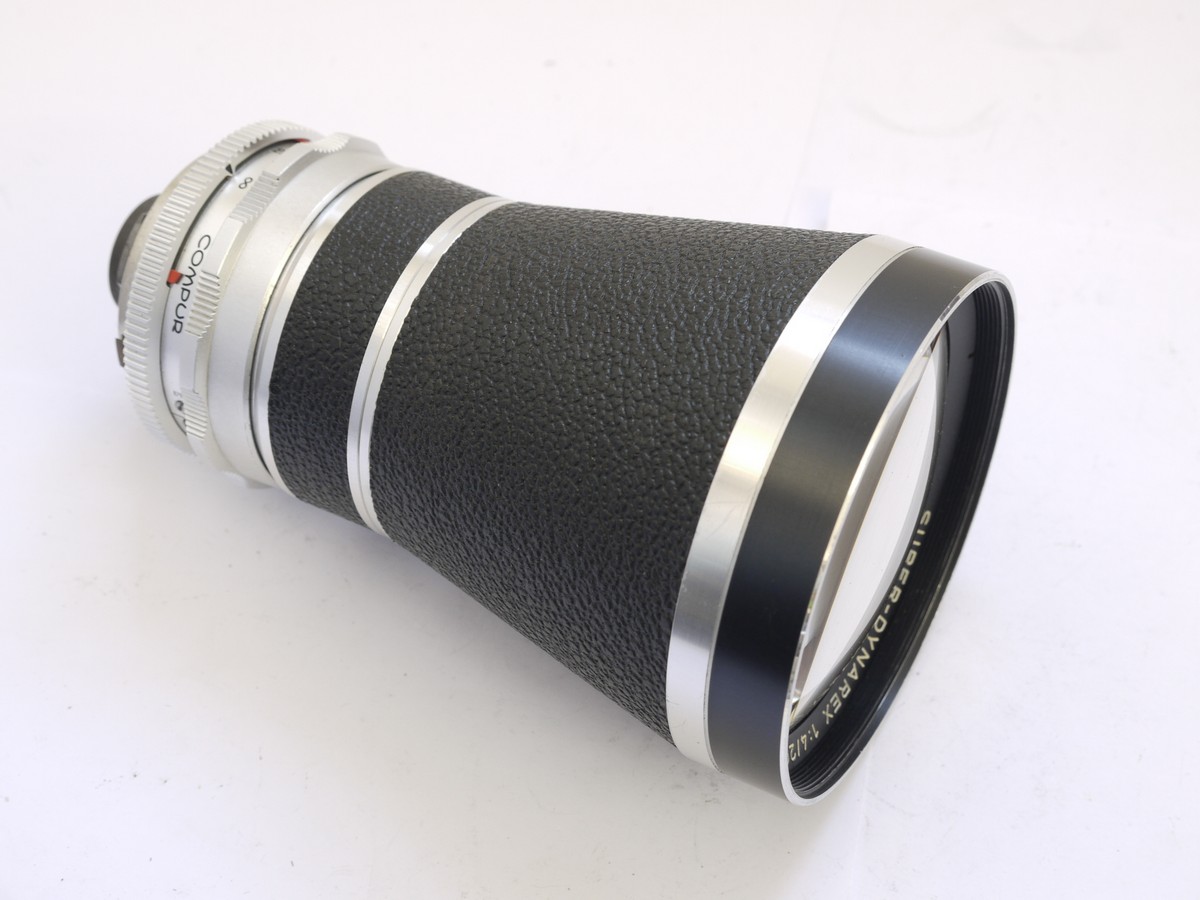 mwclassiccameras-20210423-394 Voigtlander 200mm f4 Super Dynarex lens for Bessamatic + Voigtlander Skylight filter, lens hood, caps & leather sprung case