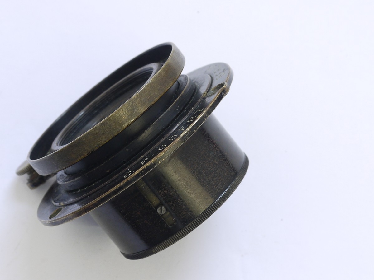 mwclassiccameras-20210423-57 C P Goerz 120mm f4.6 Series 11/0 Doppel Anastigmat black lens with Iris Diaphragm, helicoid focusing & flange
