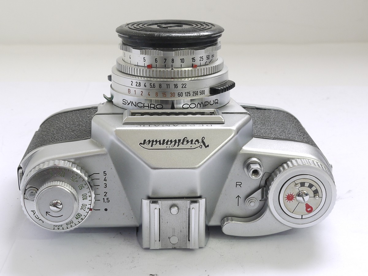 mwclassiccameras-20210430-359 Voigtlander Bessamatic selenium metered SLR + 50mm f2.8 Color-Skopar X interchangeable lens