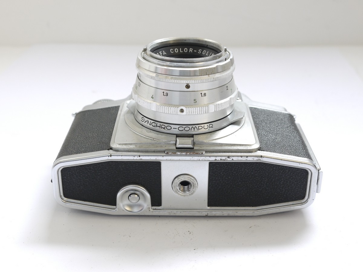 mwclassiccameras-20210507-149 Agfa Ambi Silette 35mm coupled rangefinder camera + 50mm f2.8 Color-Solinar interchangeable lens & makers ER case