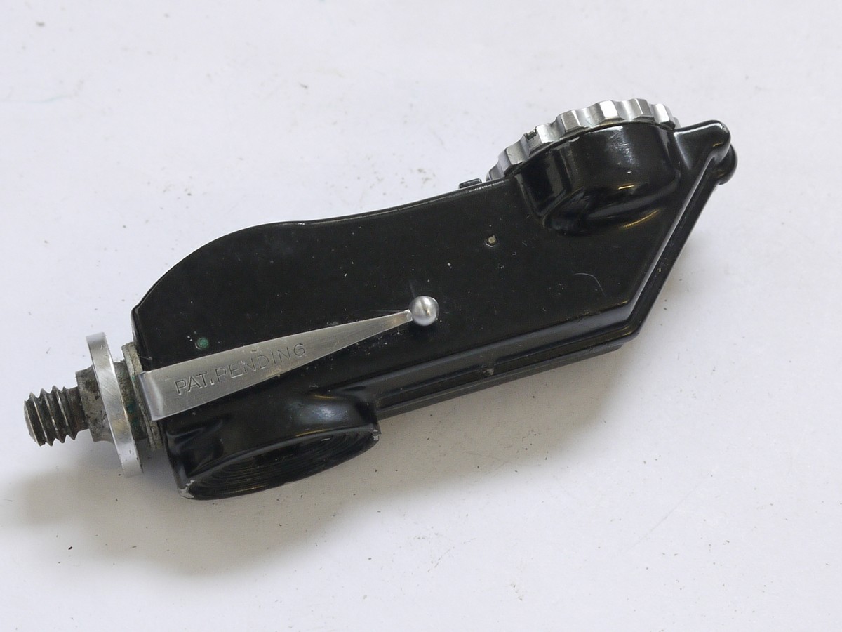 mwclassiccameras-20210507-289 Kodak hand held rangefinder with lapel clip & adaspted tripod bush mount