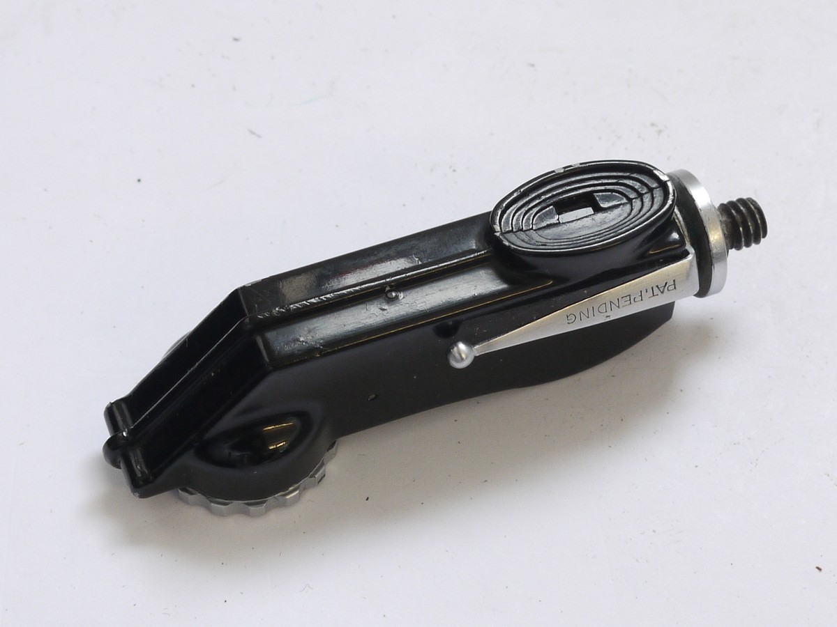 mwclassiccameras-20210507-291 Kodak hand held rangefinder with lapel clip & adaspted tripod bush mount