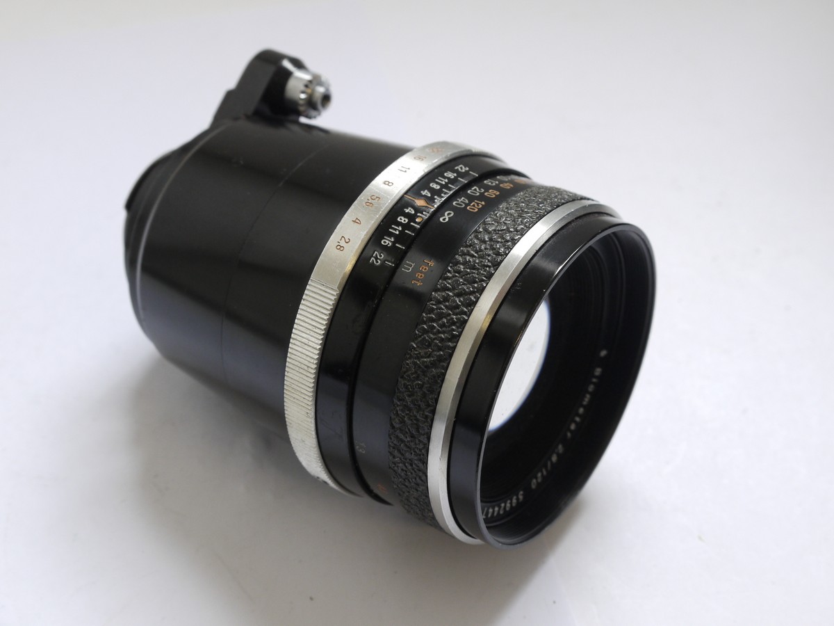 mwclassiccameras-20210513-200 Carl Zeiss Jena 120mm f2.8 Biometar manual focus Exakta mount lens + makerts leather case