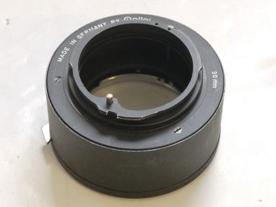 Rollei Auto Extension tube (30mm) for SL35 bayonet cameras/lenses + body cap. UNCOMMON