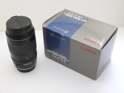 Canon EF 100-300mm f4.5-5.6 AF zoom + makers caps & box