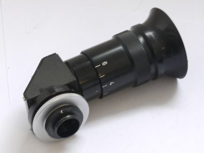 Pentacon eye-level magnifying finder for Pentacon Six + makers box