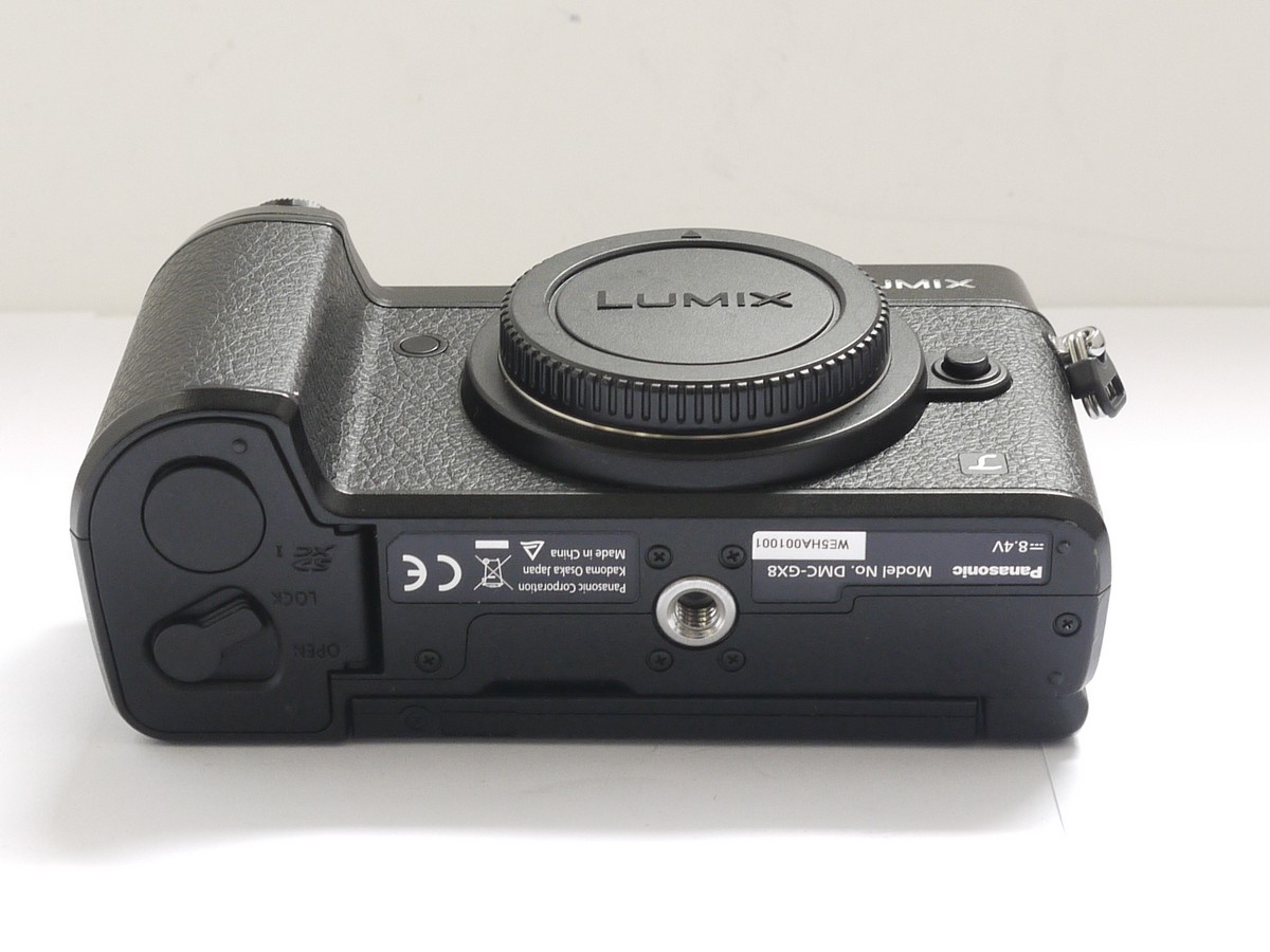 mwclassiccameras-20210604-56 Panasonic Lumix GX8 20.3 MP Micro Four Thirds digital camera body + body cap, Thumbs Up Grip with Alan Key, Battry, Charger, leads, Neck Strap, CD Rom, Instructions & maker Box