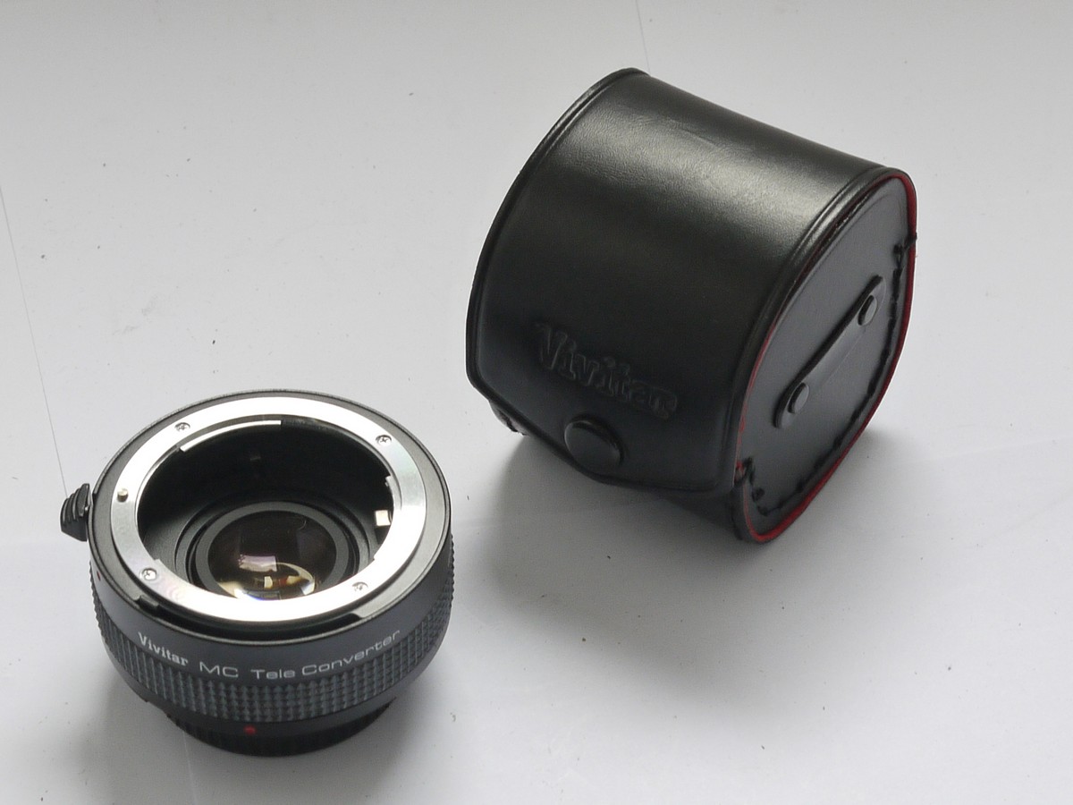 mwclassiccameras-20210611-120 Vivitar 2X-3 MC Teleconverter for Nikon F ount lenses + rear cap & case