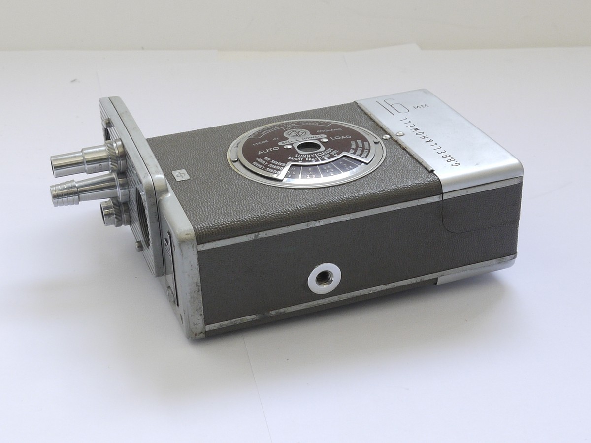 mwclassiccameras-20210611-45 Bell & Howell 16mm Autoload clockwork motorized cine camera body only, with finders for 2.8 inch & 1 inch C mount lenses