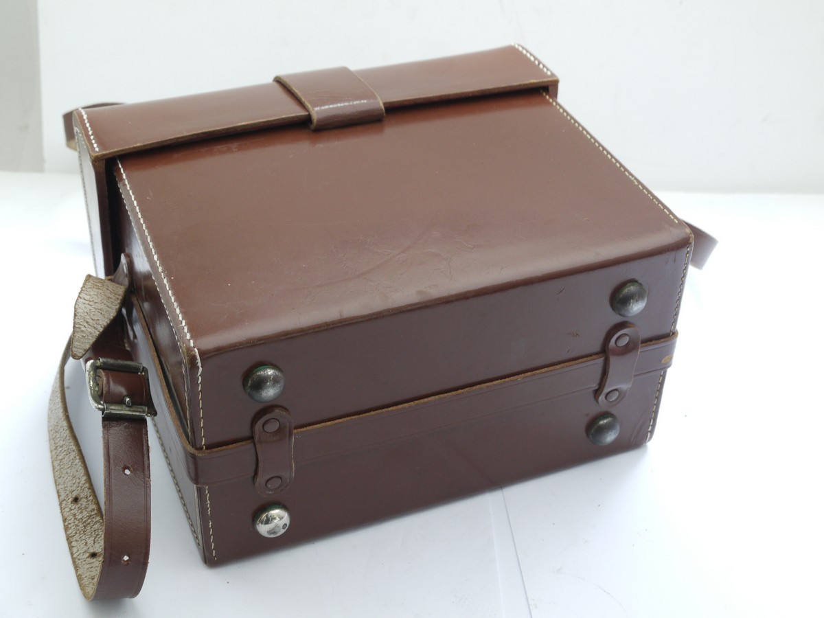 mwclassiccameras-20210618-237 Original Benser brown leather outfit case for Leica M camera & lenses, with L1, L2, L2 insert, L3 & L8a inserts