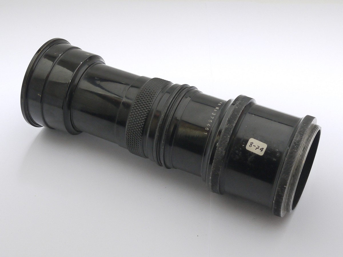 mwclassiccameras-20210618-63 C.P. Goerz Berlin 75mm Tele-Negativ VIIB lens attachment. 205mm total length, separates into 3 parts