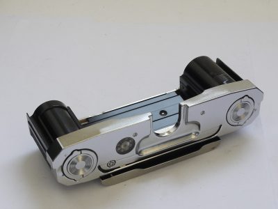 Zeiss Ikon Contarex single shot cut-film back, chrome, with dark slide