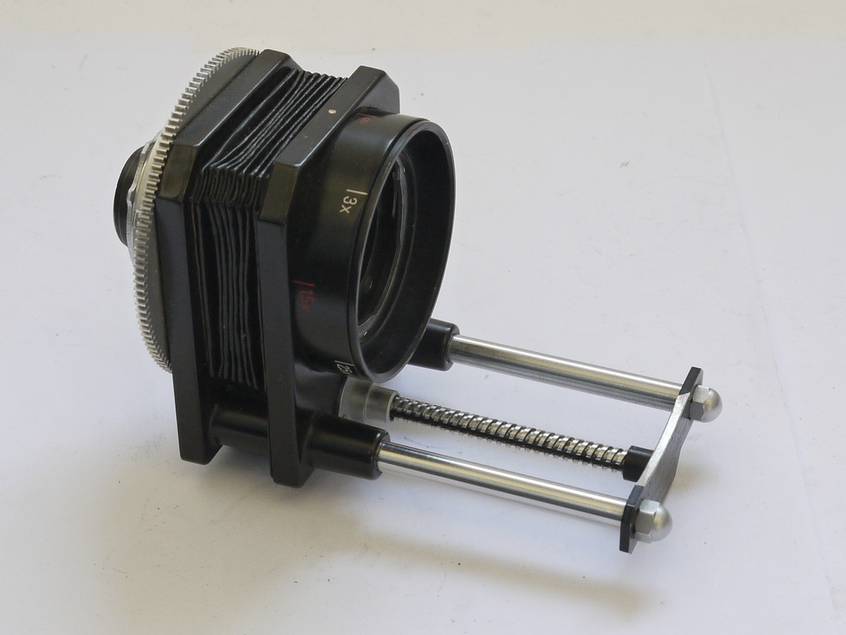 mwclassiccameras-20210702-306 Arthur Seibert Wetzlar Emoprox Close-up Bellows with rear lens componant, for Kodak Retina Reflex. UNCOMMON