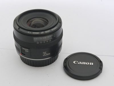 Canon EF 35mm f2 + makers caps