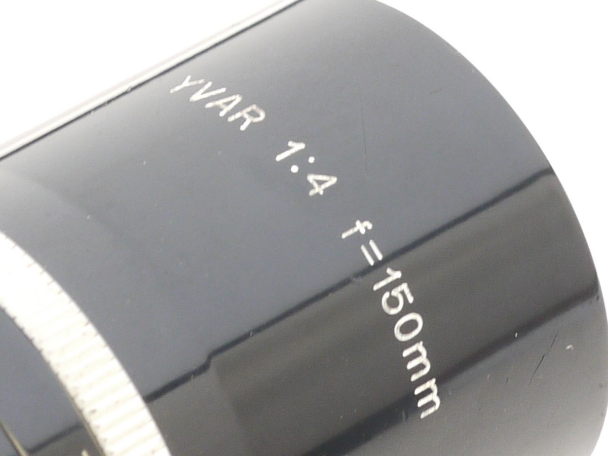 mwclassiccameras-20210716-206 Kern 150mm f4 Yvar lens in 16mm Cine "C" screw mount + makers lens hood, caps & leather case