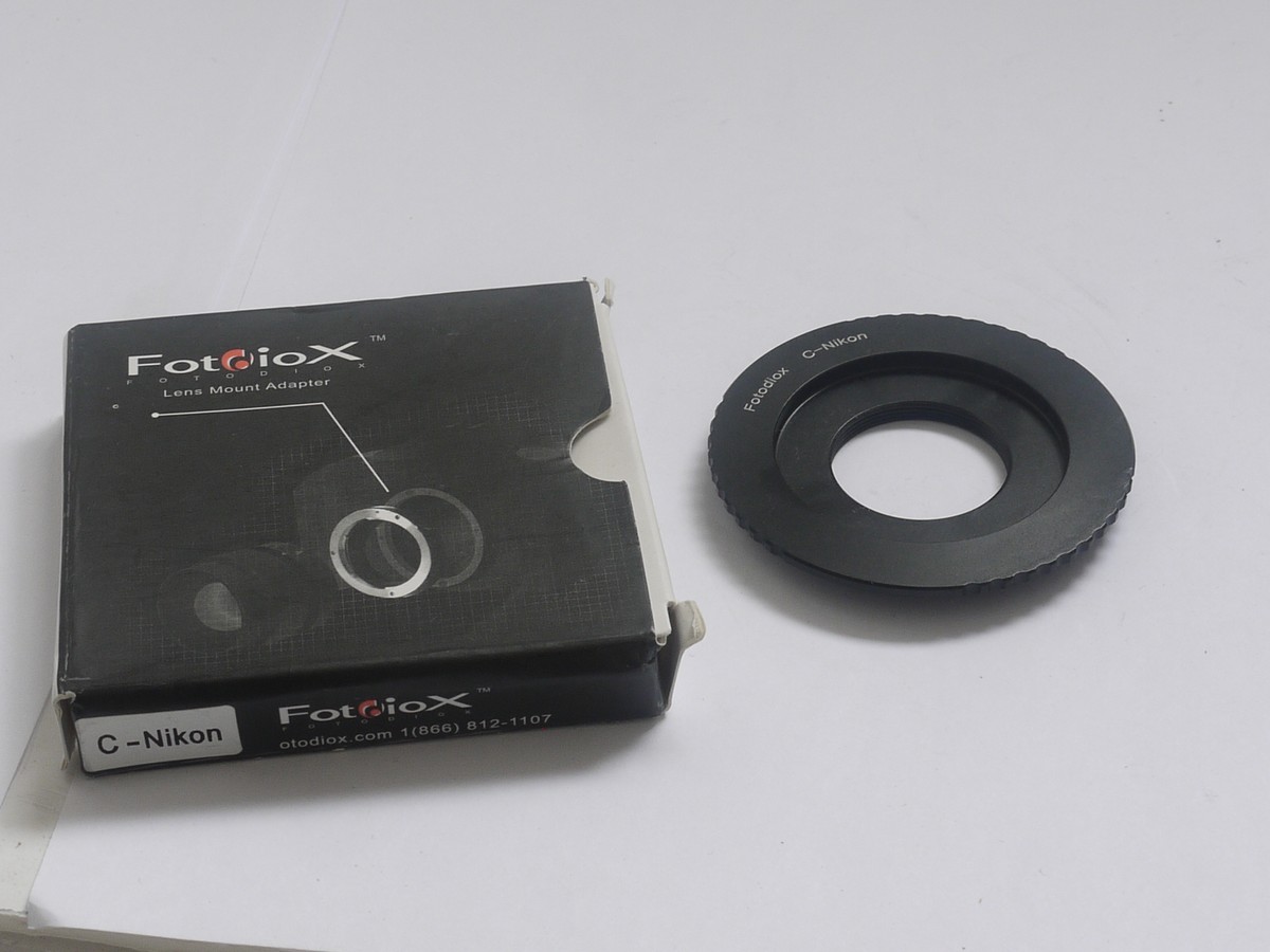 mwclassiccameras-20210820-150 Fotodiox C-Nikon mount adapter for using C mount lenses on Nikon cameras + makers box