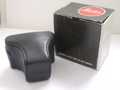 Leitz black leather ER case for R4 + makers box