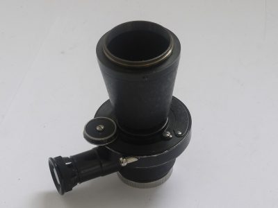 Leitz Microscope Attachment MIKAS. Shutter, attachment/tube, eyepiece & makers Red box