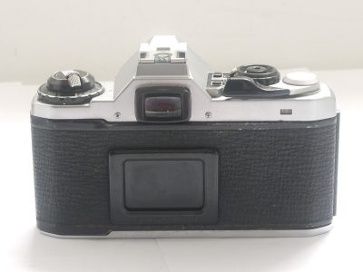 Pentax ME Super 35mm auto/manual exposure SLR body, chrome