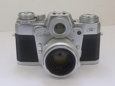 Zeiss Ikon Contarex Bullseye + Carl Zeiss 50mm f2 Planar chrome lens