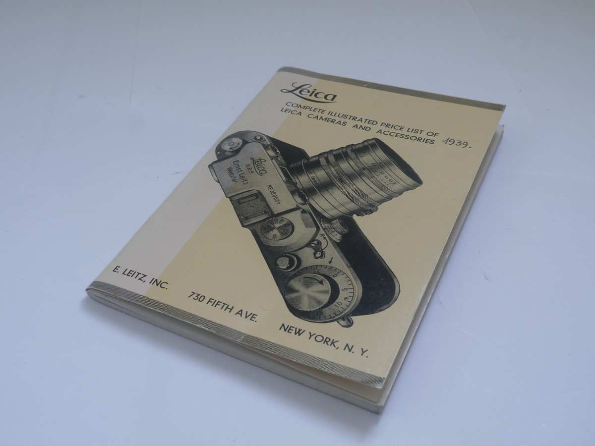 mwclassiccameras-20210924-383 Leica - Complete Illustrated Price List of Leica Cameras and Accessories c1939, complete with Price Sheet, May 1939. A Modern Reprint - 96 pages in English