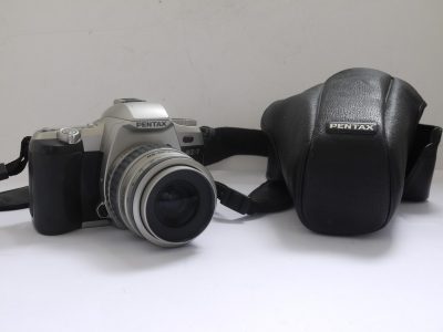 Pentax MZ-7 35mm AF SLR, Silver Grey coloured + Pentax 35-80mm f4 zoom & makers neck strap