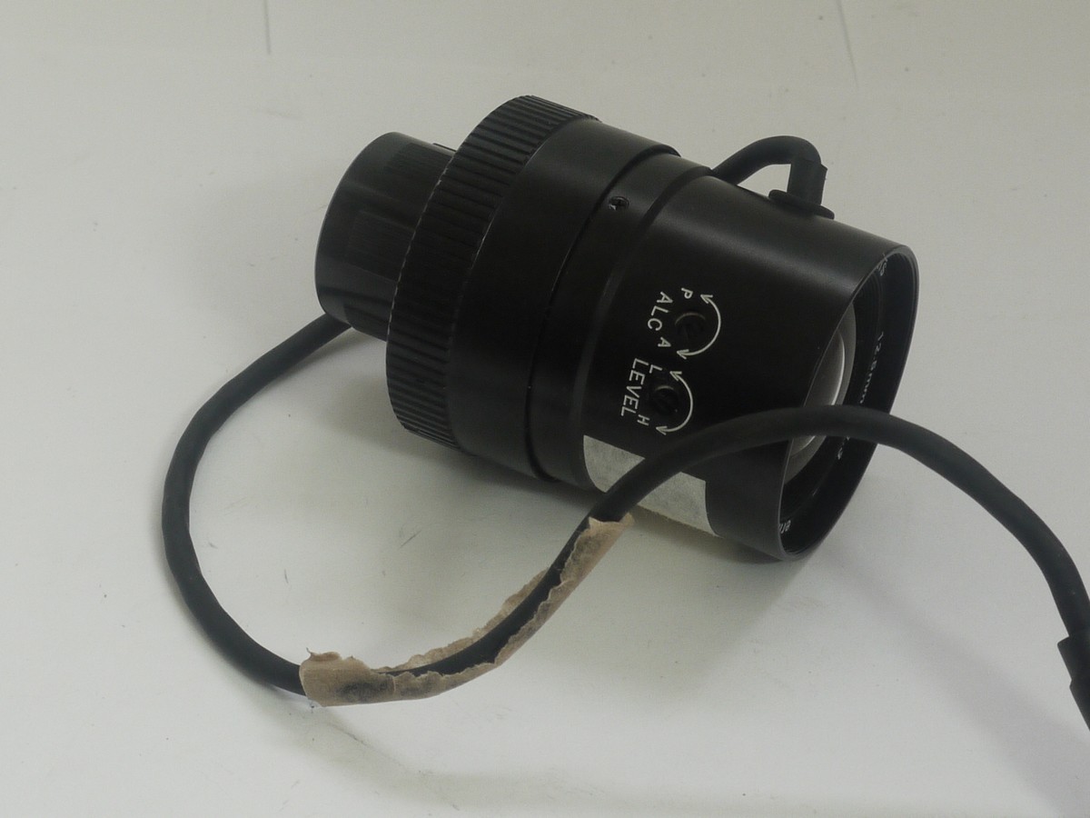 mwclassiccameras-20211008-239 Ernitec of Denmark 12.5mm f1.3 Auto Iris TV lens, focusing, in cine "C" screw mount, with electronic lead + rear cap. Cannot manually set the Apertures