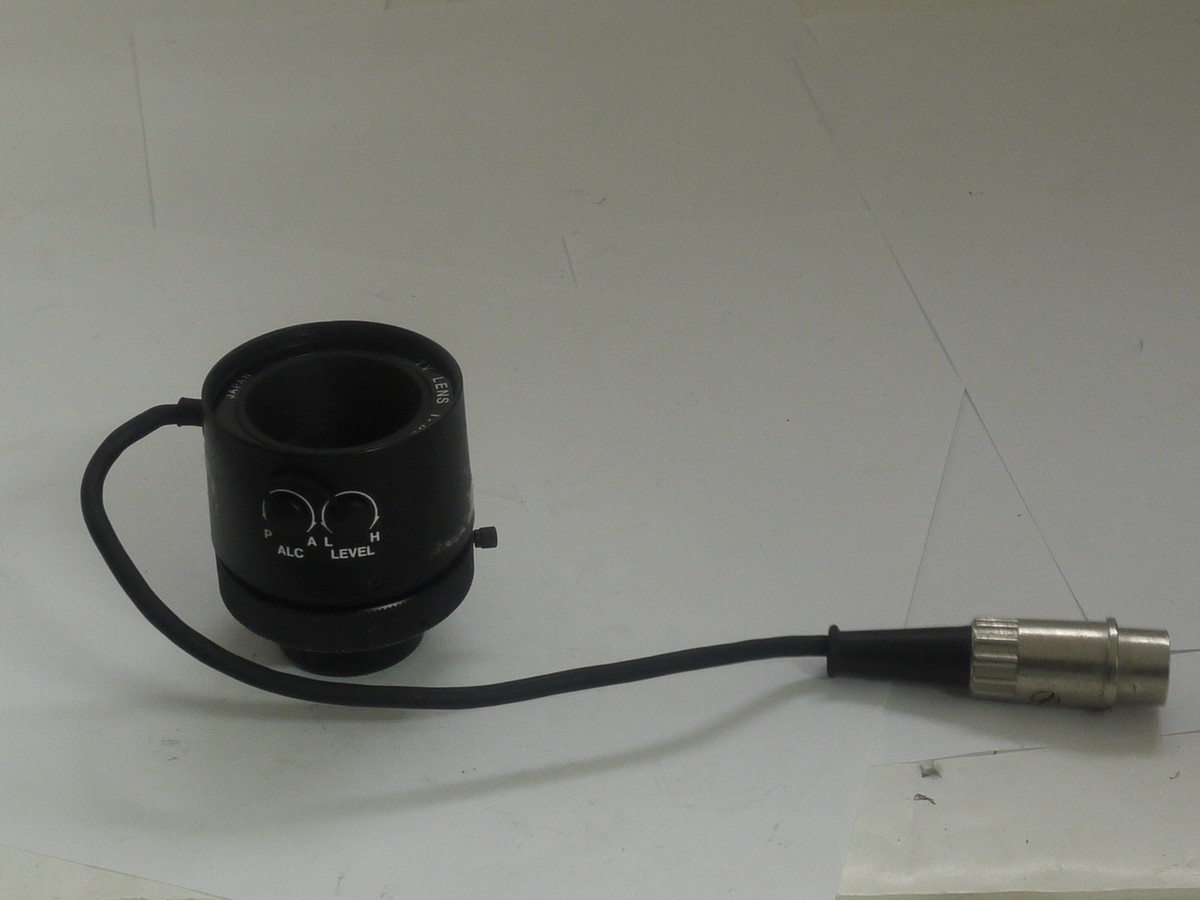 mwclassiccameras-20211008-280 Japanese made 16mm f1.3 TV lens, focusin, in cine "C" screw mount, with rear cap. Has electronic lead for Iris control. Cannot select apertures manually