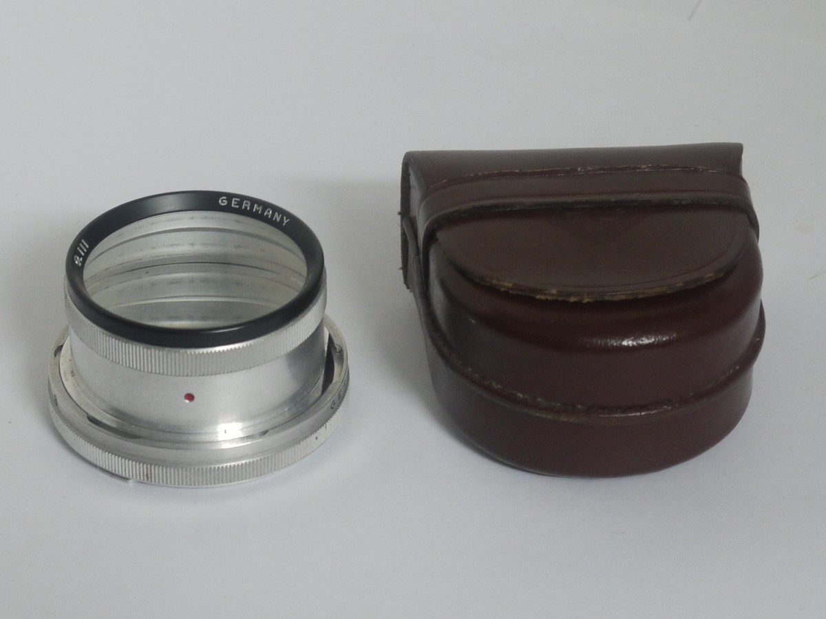 mwclassiccameras-20211112-182 Rollei Bayonet 3 Rolleinar 3 close-up lens set, for the f2.8 Planar/Xenotar Rolleiflex TLR lenses + makers leather case