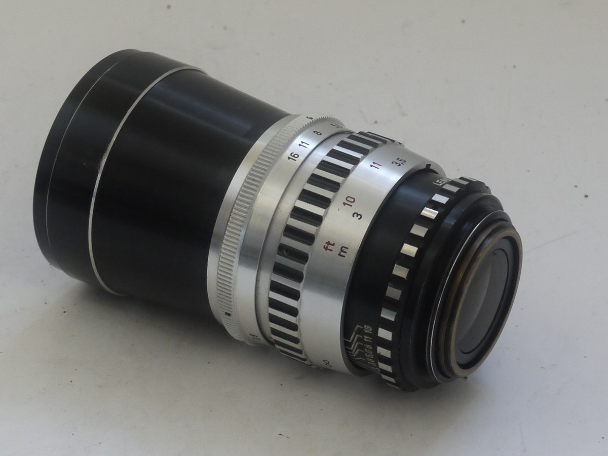 mwclassiccameras-20211112-84 Braun Paxette 35mm coupled rangefinder camera with three built-in frame finders + Steinheil 50mm f2.8 Cassarit E, Staeble 45mm f2.8 Kata & Staeble 135mm f3.8 Telenon L39 screw mount lenses, Braun Universal shoe finder, Various size/types filters & makers outfit case