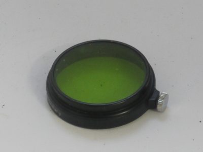 Leitz A36 push-on Green filter, black rim, with fixing screw