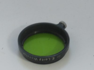 Leitz A36 push-on Green filter, black rim, with fixing screw