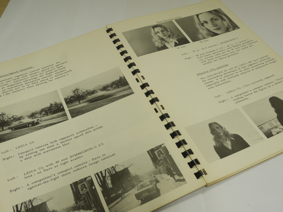 mwclassiccameras-20220107-271 Leitz Leica CL Dealer Information Booklet. 24 pages in English. UNCOMMON