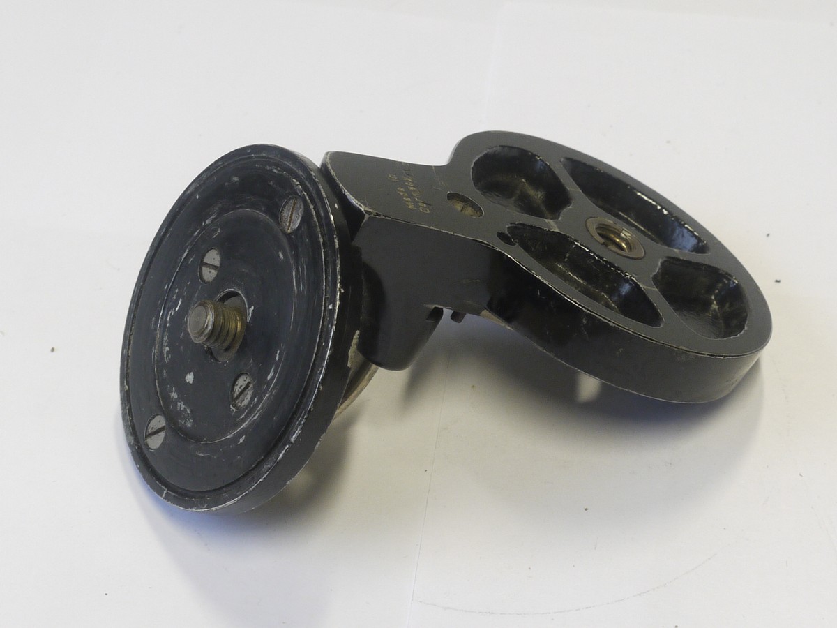 mwclassiccameras-20220107-72 Zeiss Ikon early Adjustable Tripod Head, with 90 Degree Tilt with locking lever. UNCOMMON