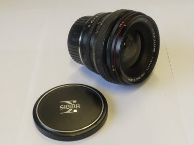 Sigma 24mm f2.8 XQ Filtermatic manual focus lens with dial-in filters, in Pentax PKM mount + makers caps