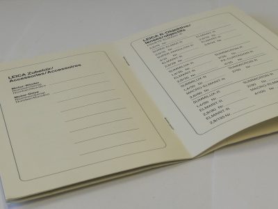 Leitz Leica Pass International booklet