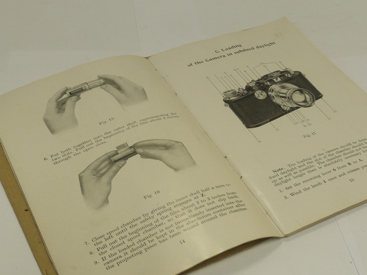 mwclassiccameras-20220121-187 Leitz Leica Camera Model IIIa Original Instructions. 64 pages in English
